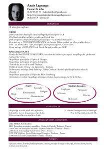 CV Anais Lagrange maquilleuse perruquière
